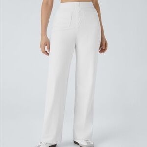 NWT Halara DayStretch High Waisted Pockets Straight Leg Casual Pants